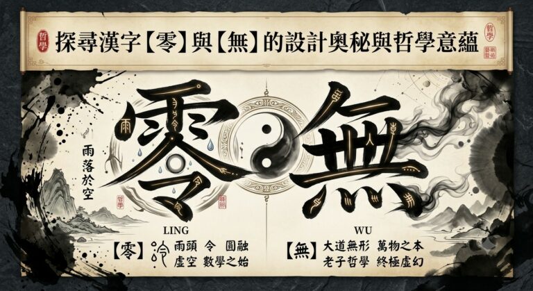 探寻汉字【零】与【无】的设计奥秘与哲学意蕴